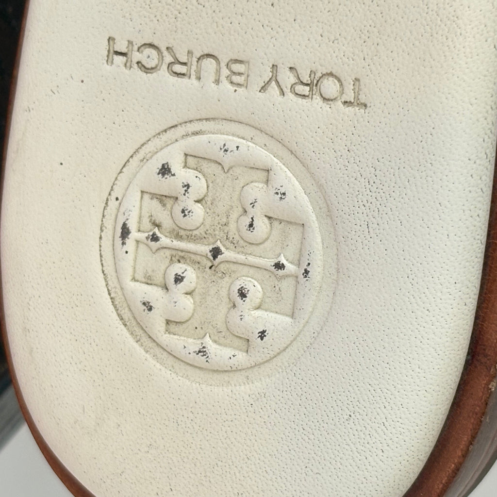 Tory Burch Ivory Leather Benton Thong Sandals | Pre Loved |