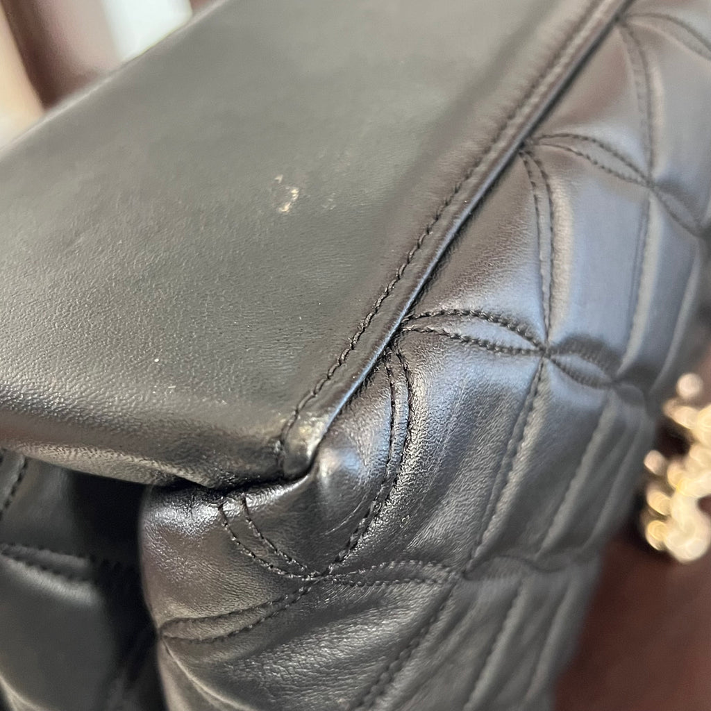 Kate Spade Black Natalia Medium Flap Shoulder Bag | Pre Loved |