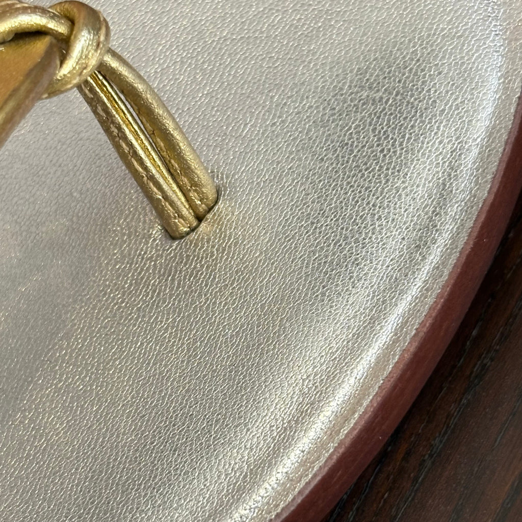 Sophia Webster Gold Leather 'Talulah' Butterfly Flats | Pre Loved |