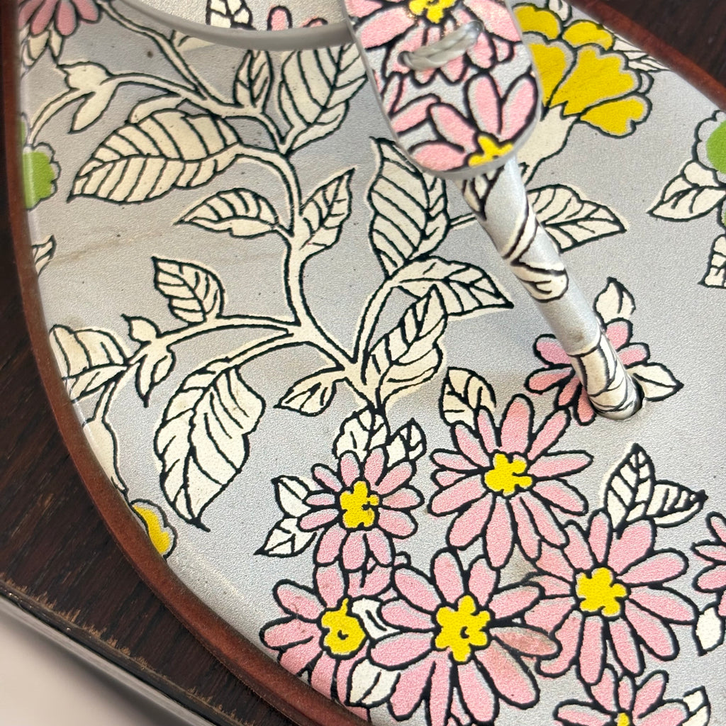 Tory Burch Floral Printed Leather 'Miller' Sandals | Gently Used |