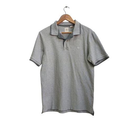 Dockers Men's Grey Polo Shirt | Pre Loved |