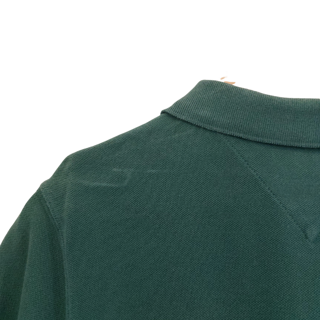 Tommy Hilfiger Men's Green 100% Cotton Polo Shirt | Pre Loved |