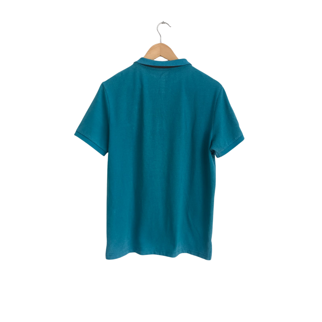 Giordano Men's Sea Green Polo Shirt | Pre Loved |