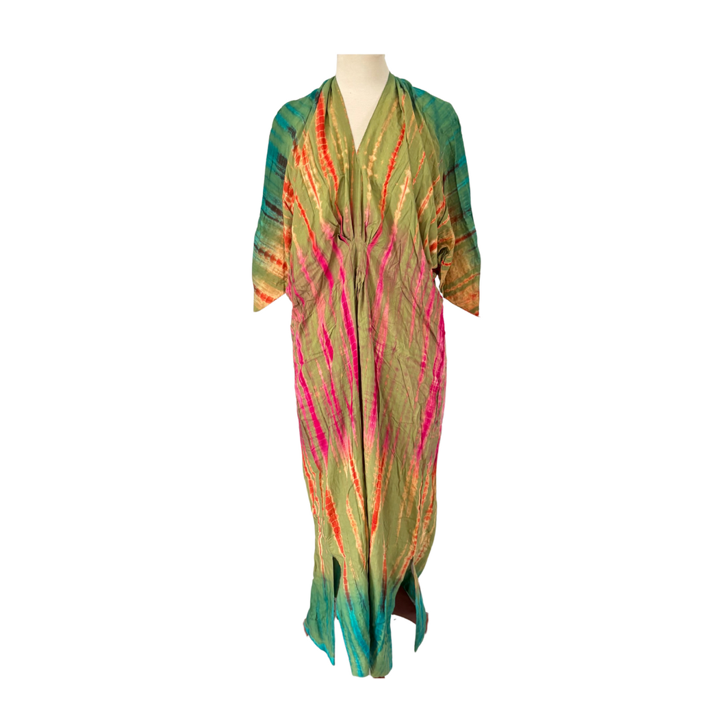 Iman Green Multicolor Kaftan | Gently Used |