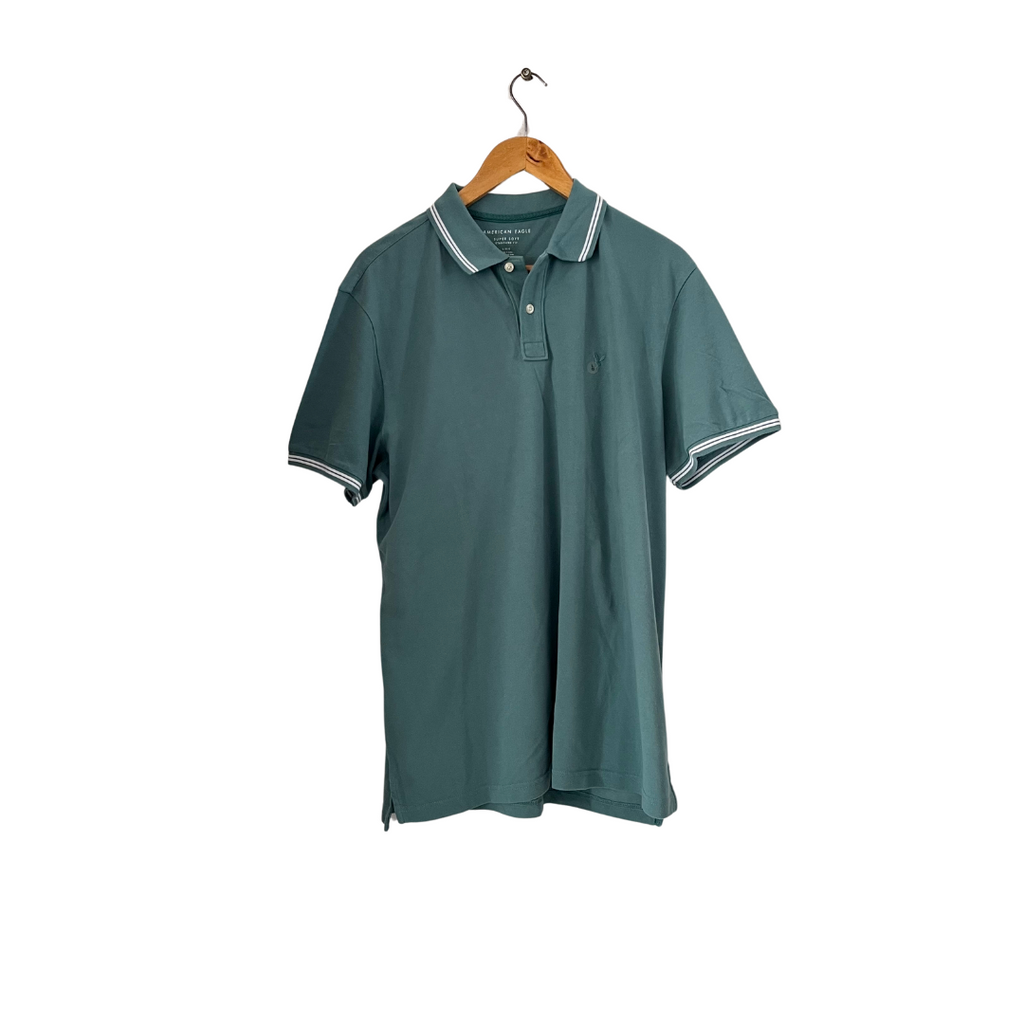 American Eagle Men's Green Polo Shirt | Brand New |