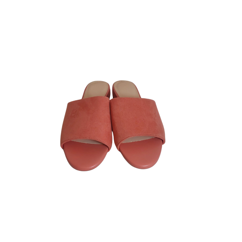 Uniqlo Peach Open-Toe Mule Sandals | Brand New |