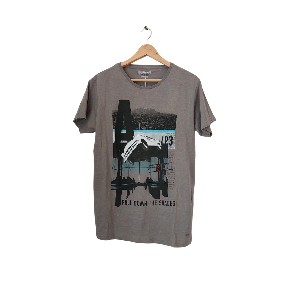 Springfield Grey Custom Fit Graphic Men's T-Shirt | Brand New |