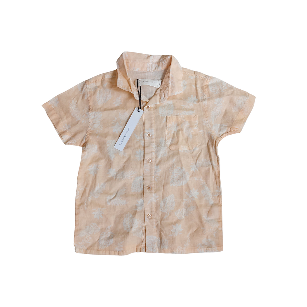 Scene & Heard Peach Button Down Shirt (6-7 Years) | Brand New |