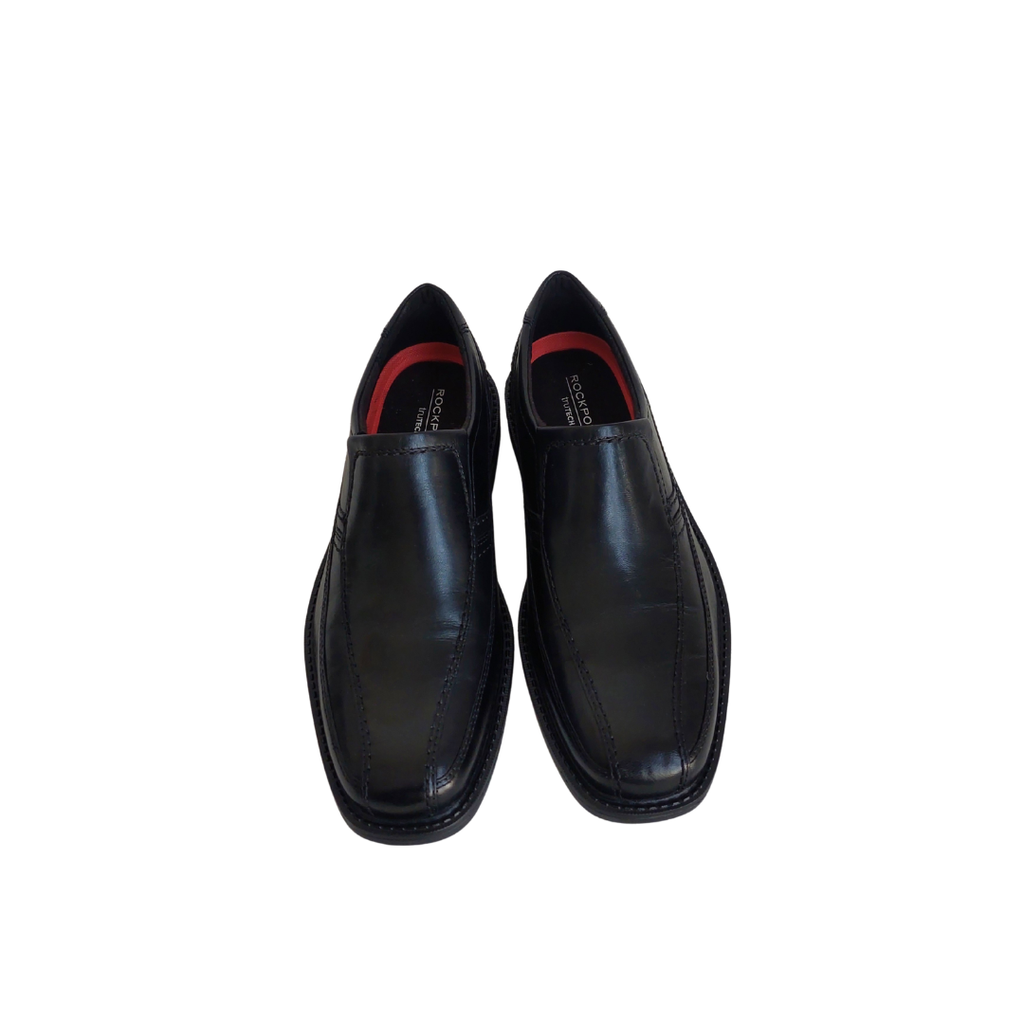 Rock Leader Men's Black 2 Bike Toe Slip On Shoes | Like New |