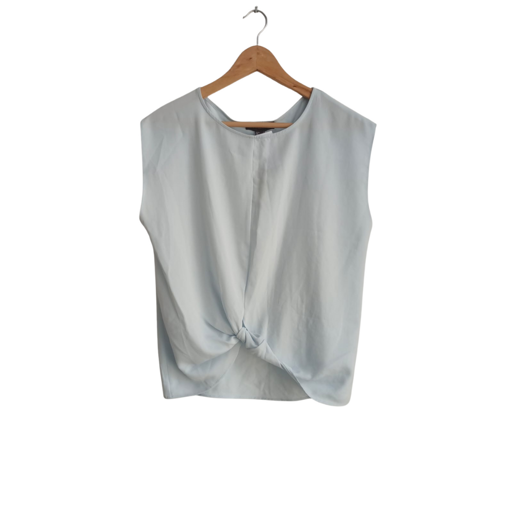Primark Light Blue Knot Detail Sleeveless | Brand New |