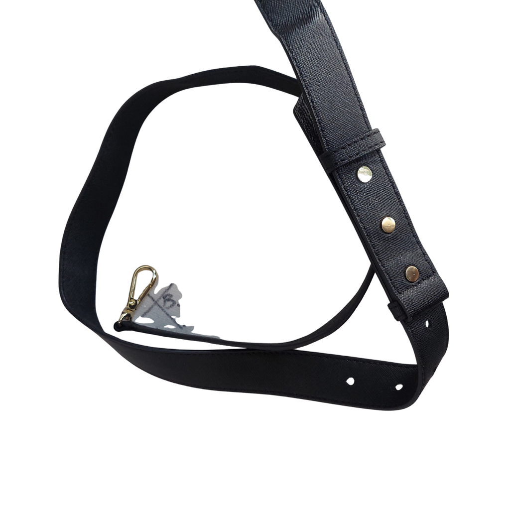 DKNY Black Millie Flap Cow Leather Coated Shoulder Bag | Brand New |