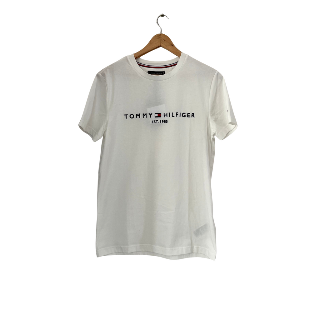 Tommy Hilfiger Men's White Logo T-Shirt | Brand New |