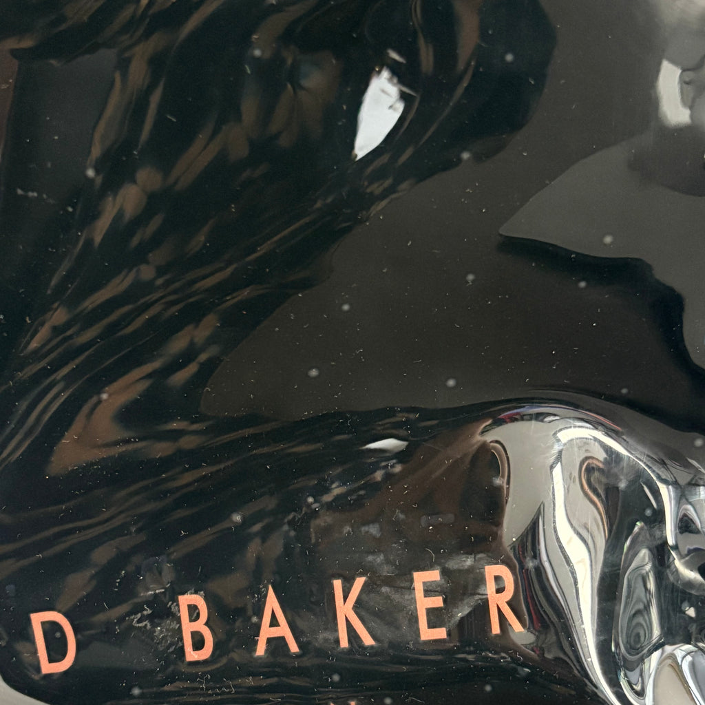 Ted Baker Black Plain Bow Icon Jelly Tote | Brand New |