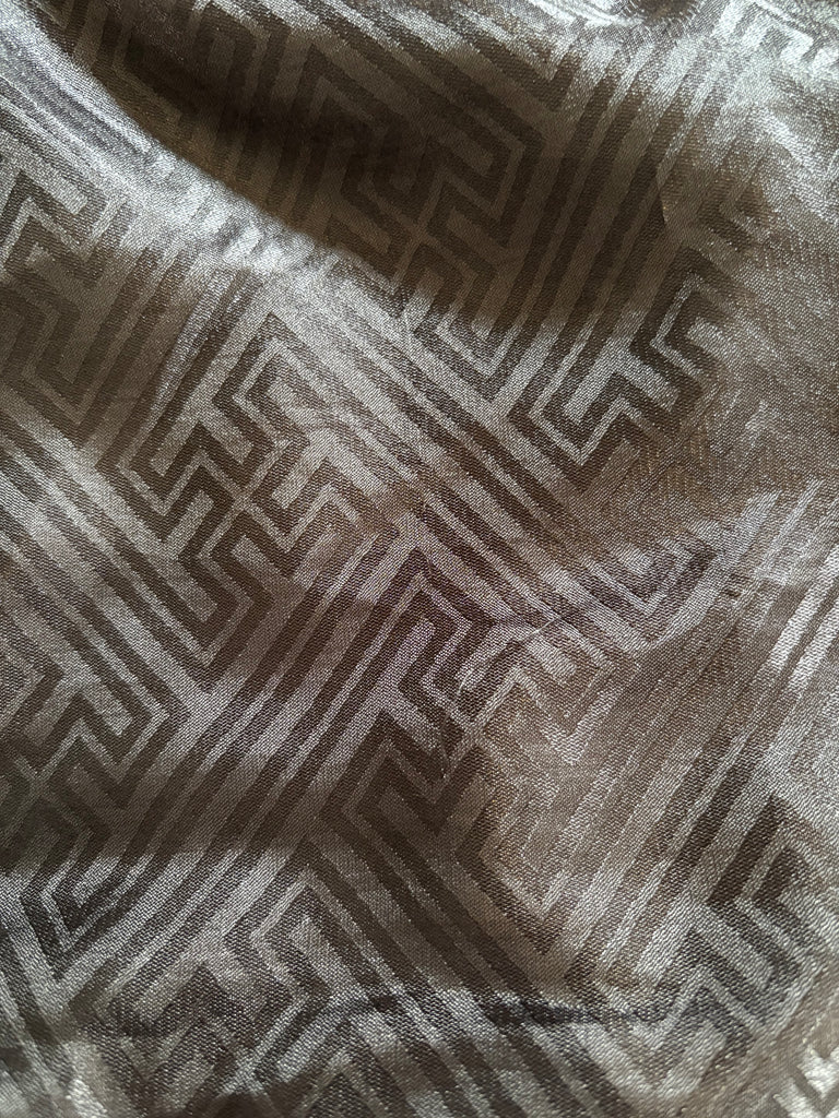 Wardah Saleem Black Silk Embroidered Co-ord Set | Pre Loved |