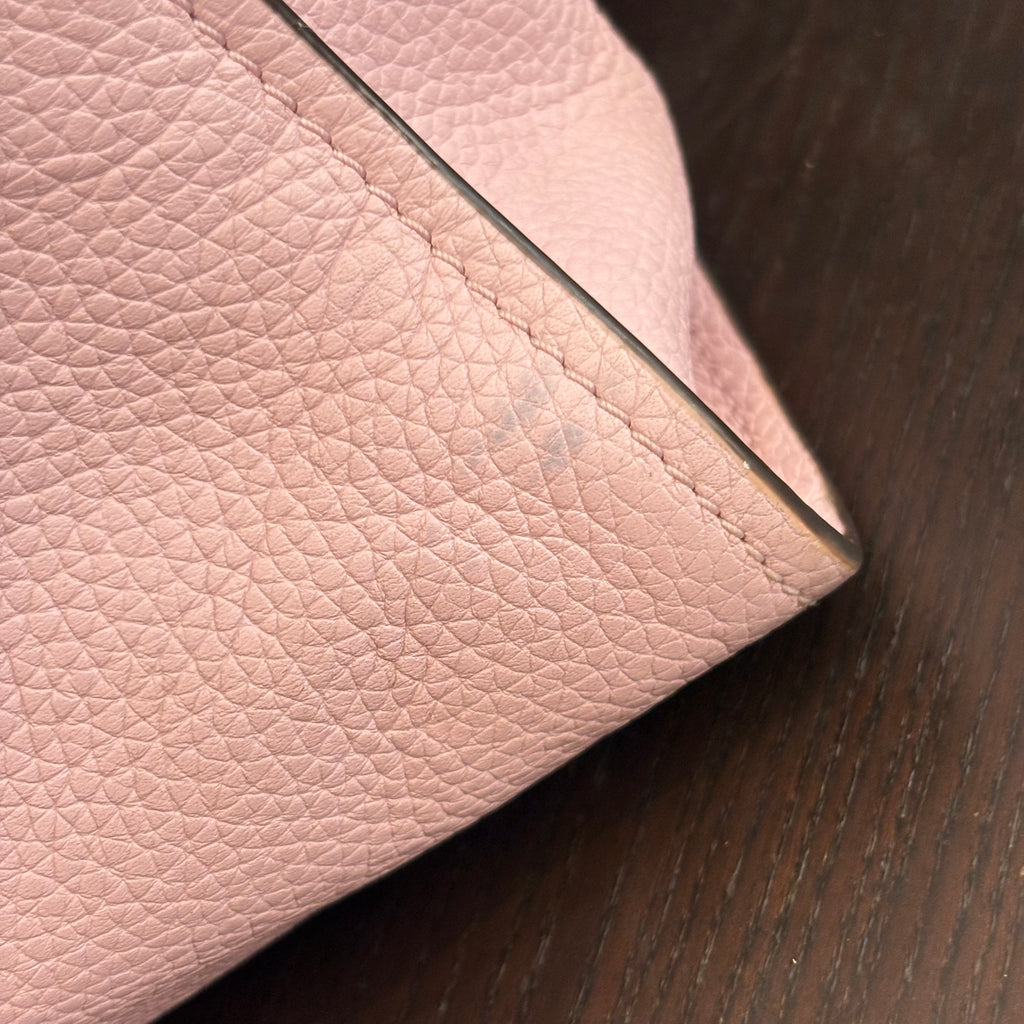 Tory Burch Light Pink Britten Pebbled Leather Crossbody Mini Tote Bag | Pre Loved |