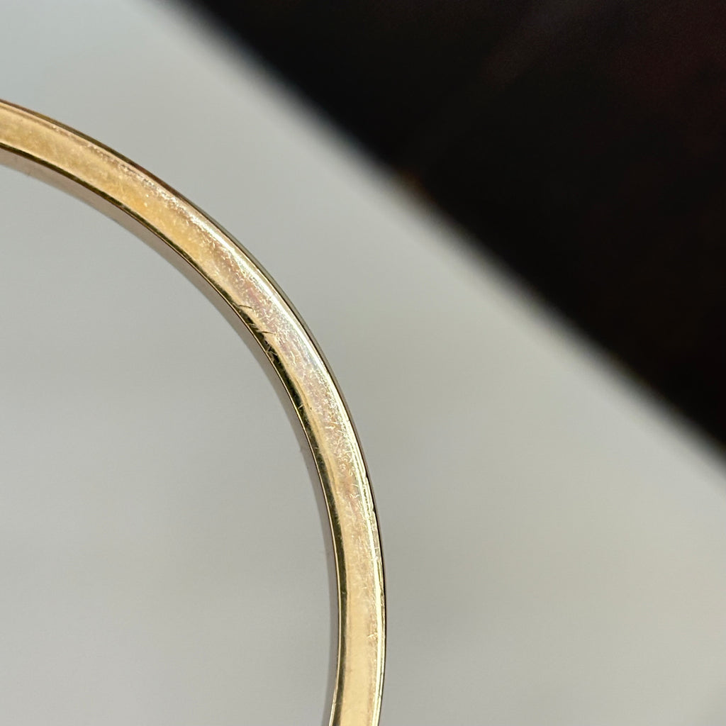 Kate Spade Gold & Cream Thin Hinge Bangle | Pre Loved |