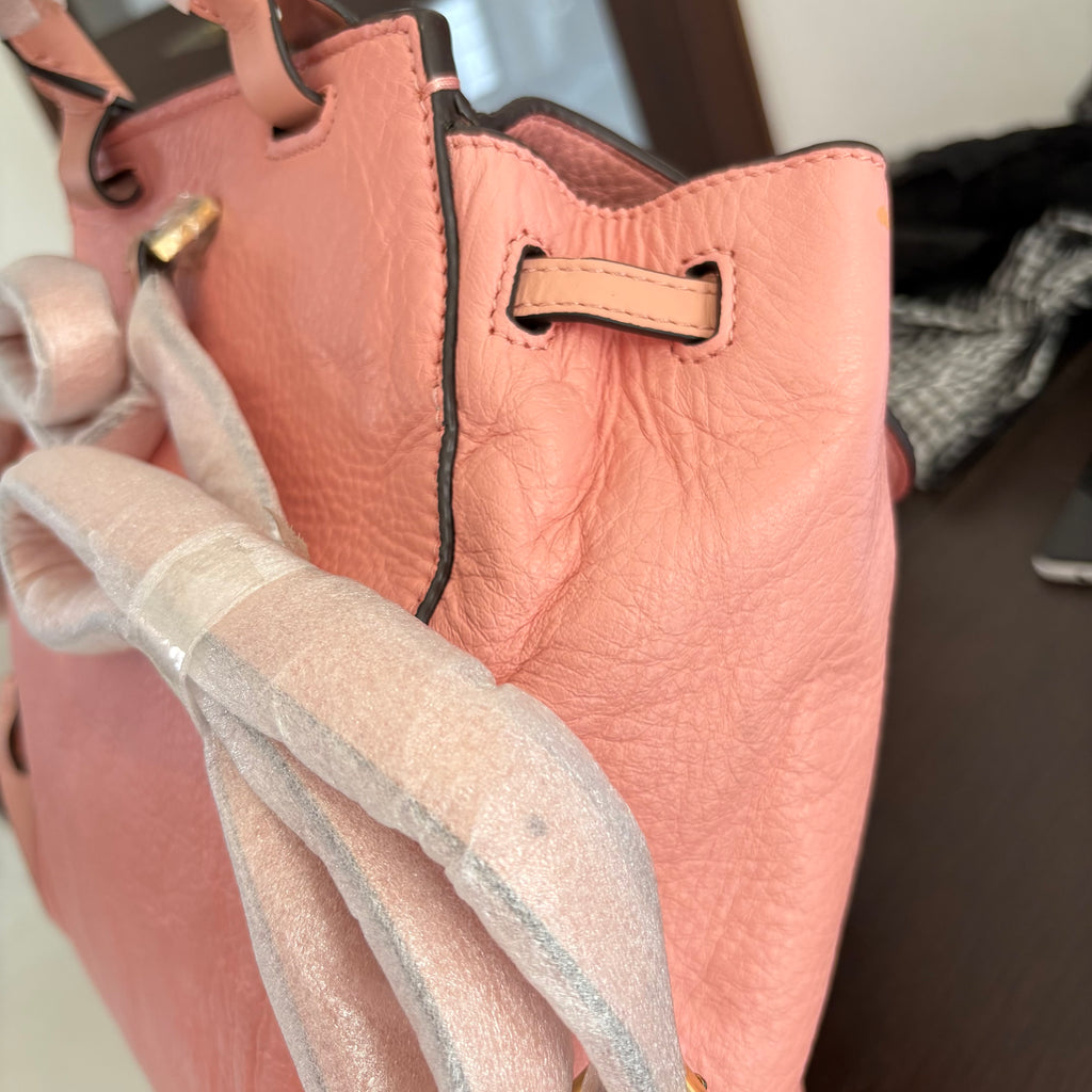 Michael Kors Pale Pink Romy Medium Leather Backpack | Brand New |
