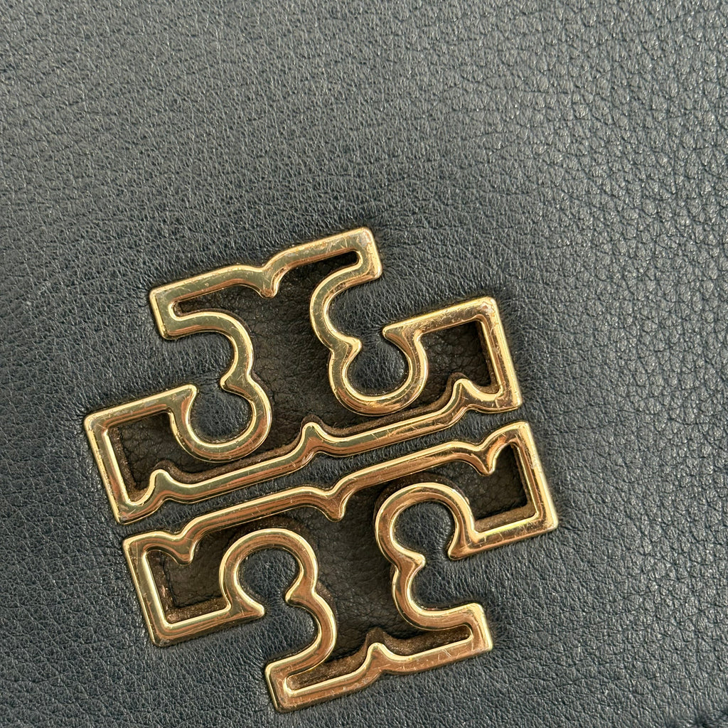 Tory Burch Black Leather Britten Combo Crossbody Bag | Pre Loved |