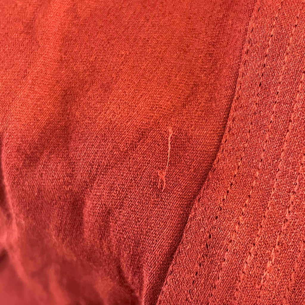 H&M Rust Button Down Top | Pre Loved |