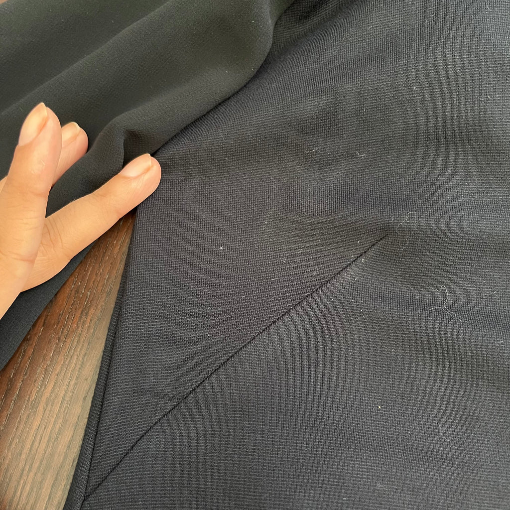 Zara Black Neck-Tie Knee Length Dress | Pre Loved |