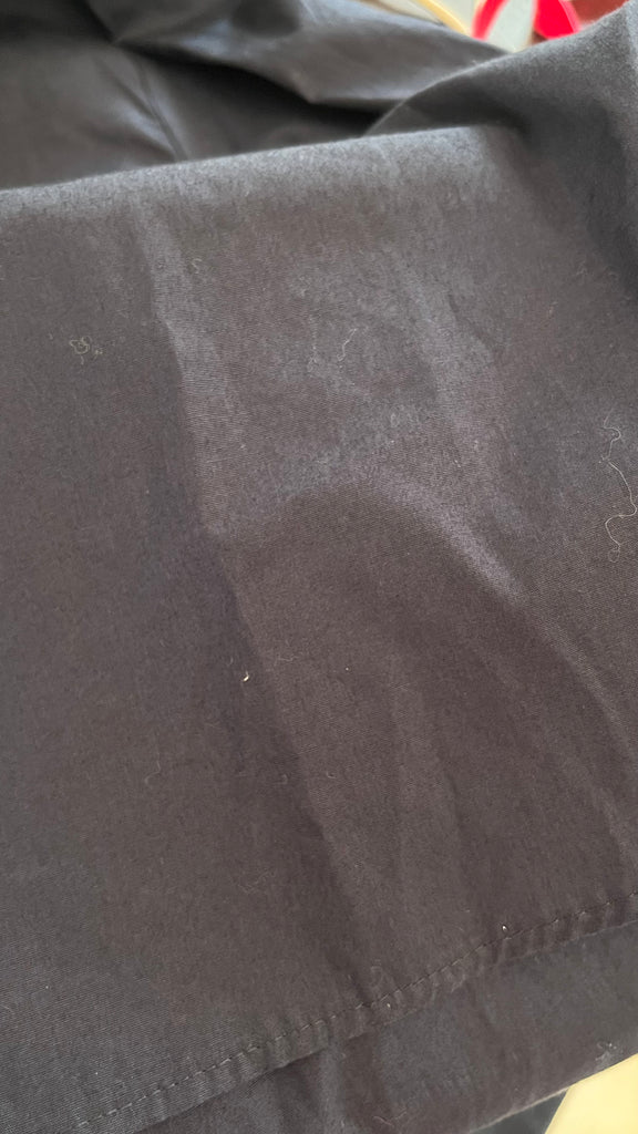 Zara Navy Collared Button Down Top | Gently Used |