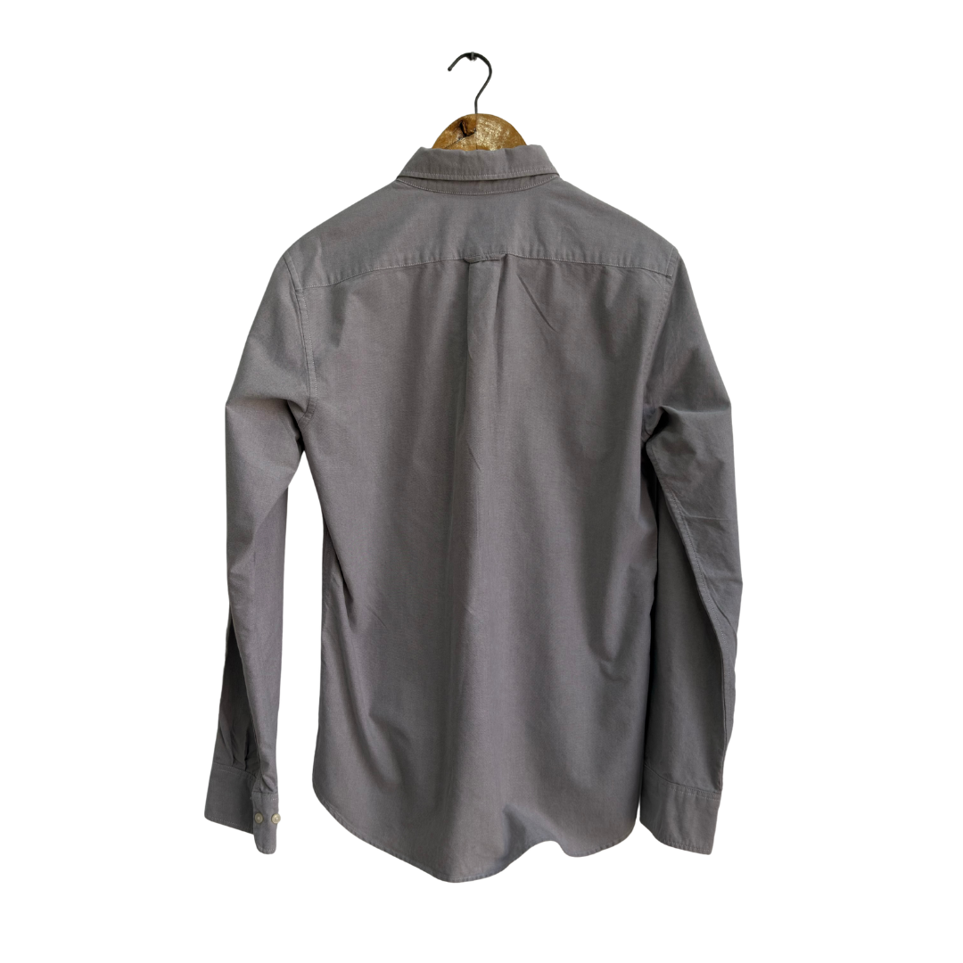 Uniqlo Men's Grey Button Down Shirt | Gently Used |