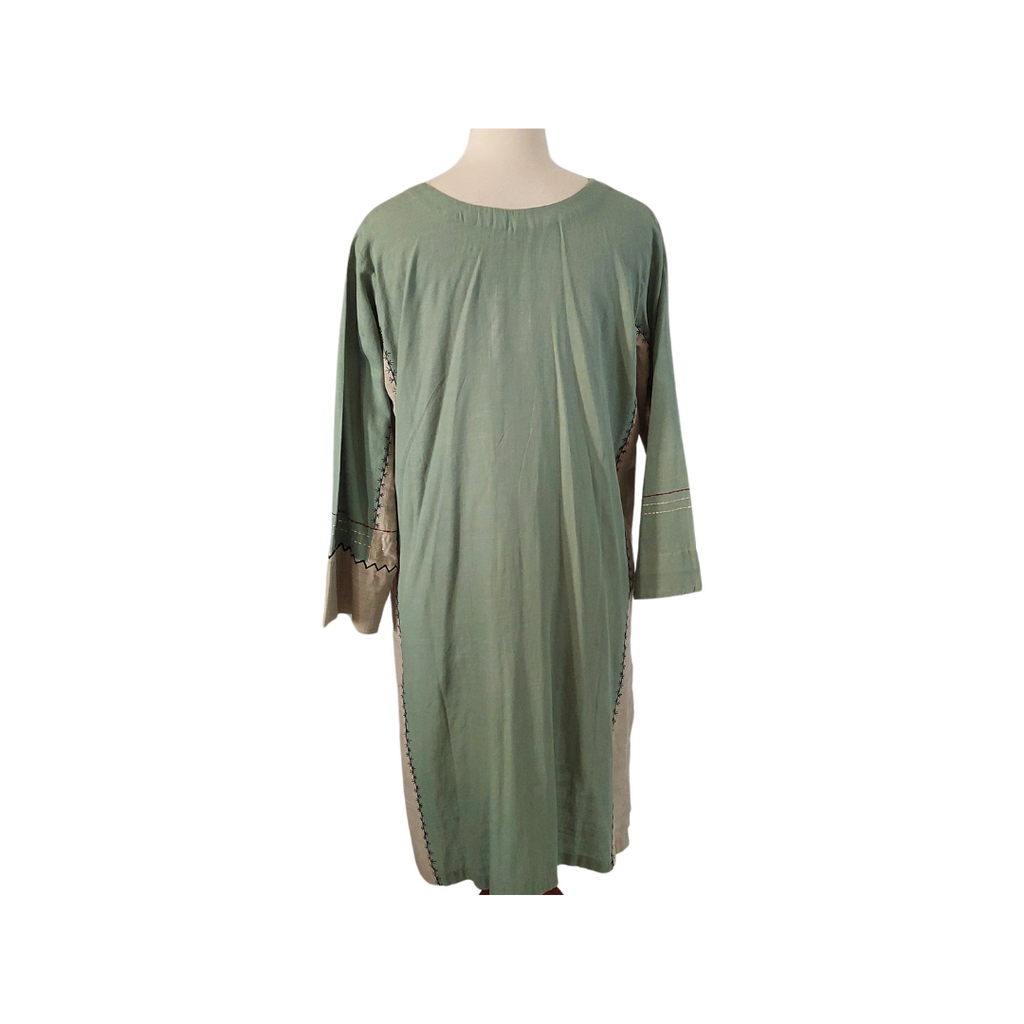 Sumaira Khanani Green Embroidered Kurta | Like New |