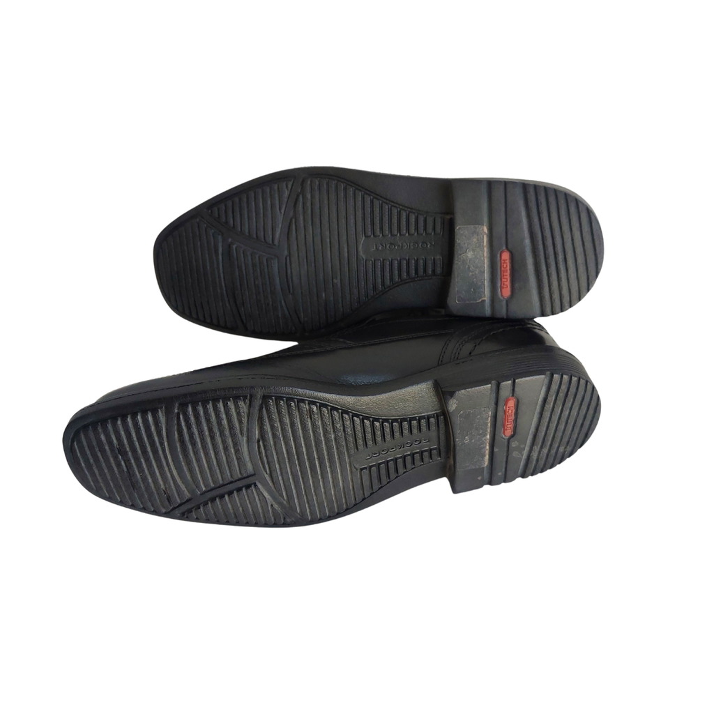 Rock Leader Men's Black 2 Bike Toe Slip On Shoes | Like New |