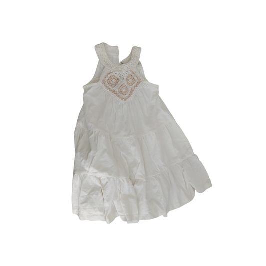Next White & Beige Crochet Dress (5 Years) | Brand New |