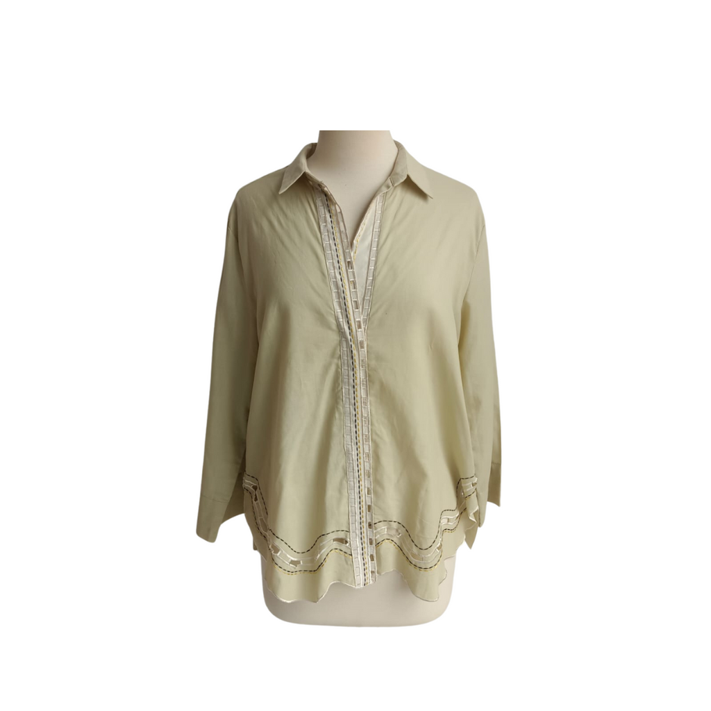 Misha Lakhani Mint Embroidered Co-ord Set | Pre Loved |