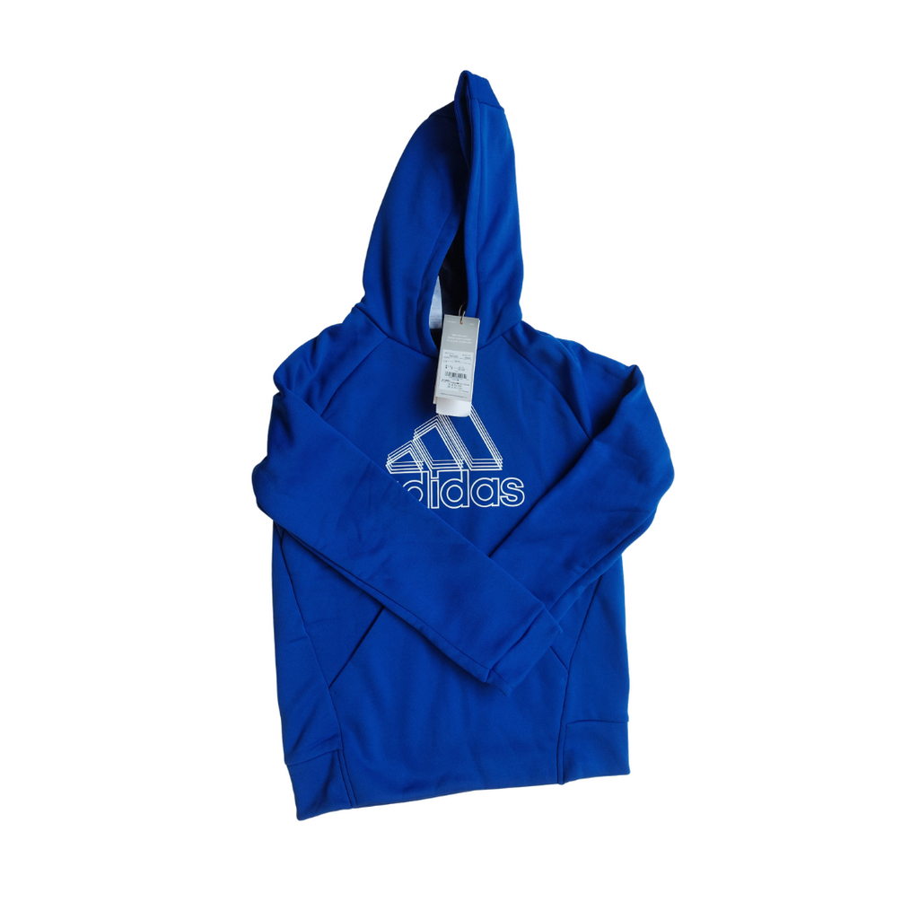 Adidas Juniors Blue Logo Hoodie (7 years) | Brand New |