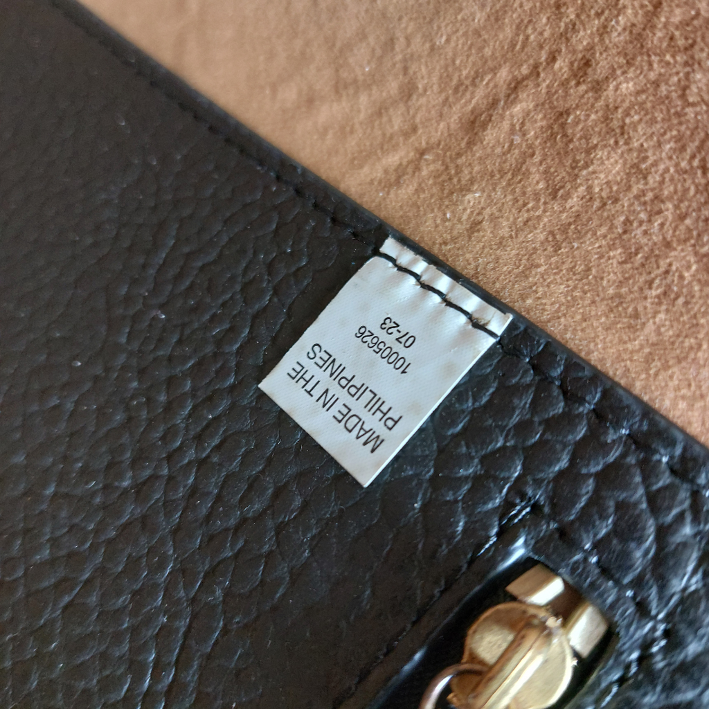 Tory Burch Black Pebbled Leather 'McGraw' Tote Bag | Pre Loved |