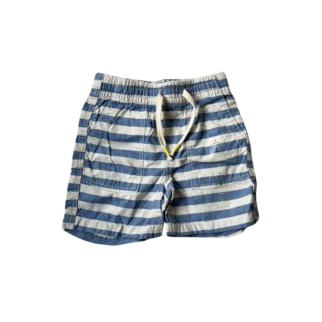 Baby Gap Blue & White Striped Shorts (2 years) | Brand New |