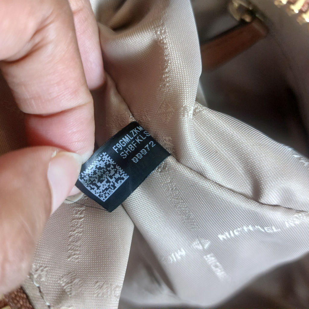 Michael Kors Brown Pebbled Leather Medium Jet Set Top Zip Tote Bag | Pre Loved |