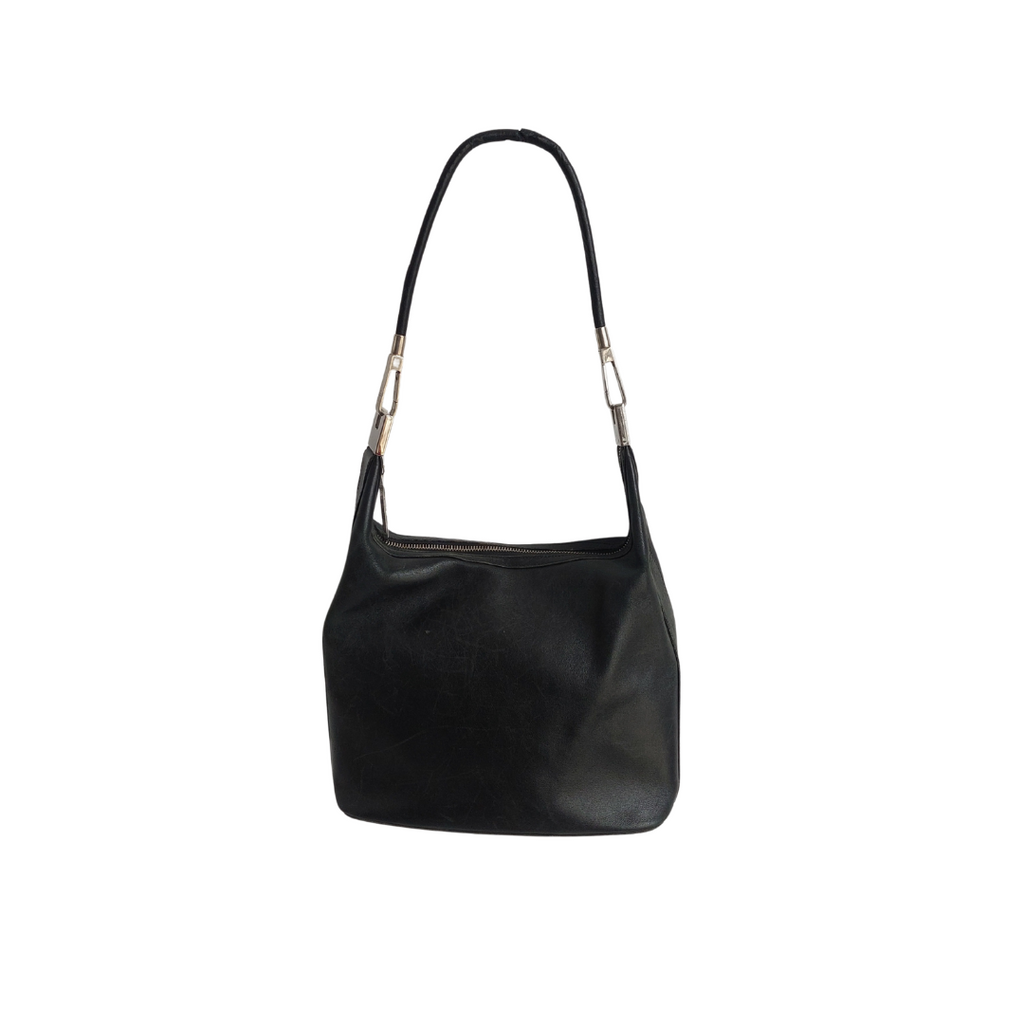 Gucci Black Leather Shoulder Bag | Pre Loved |