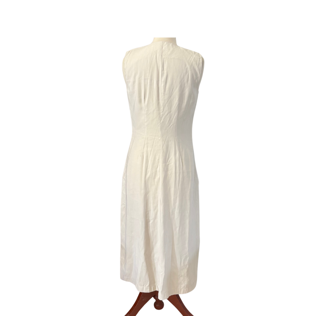 Stradivarius Off White Sleeveless Long Cover Up | Gently Used |