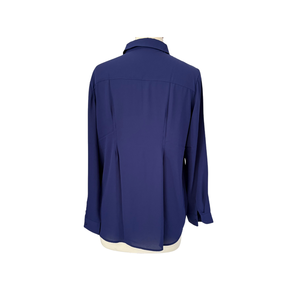 Mango Purple Button Down Collared Shirt | Gently Used |