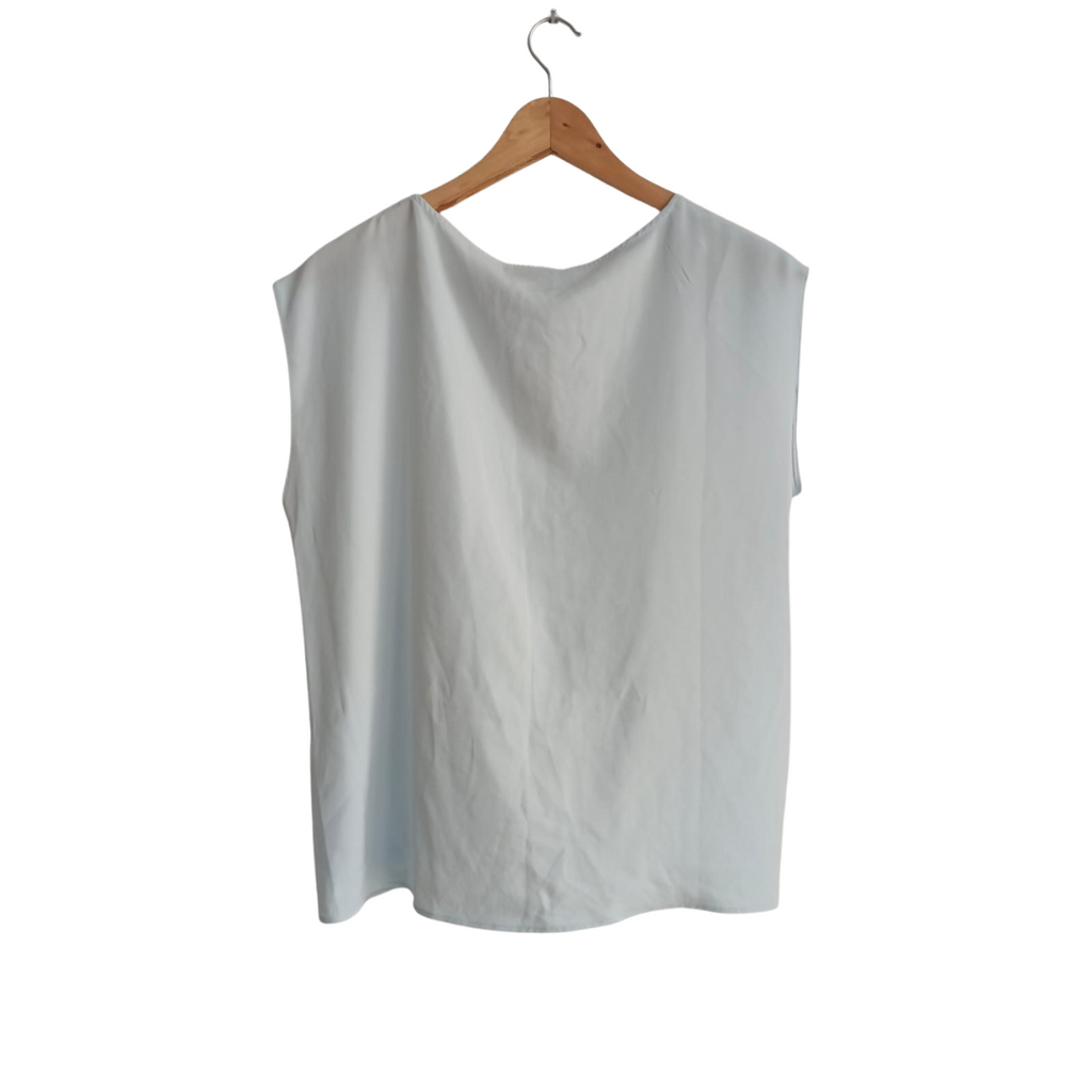 Primark Light Blue Knot Detail Sleeveless | Brand New |