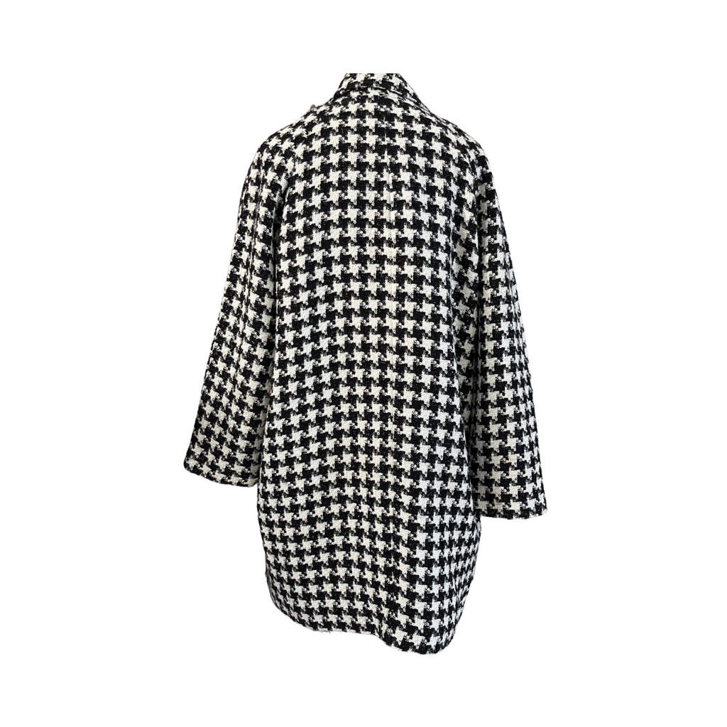 Wallis Houndstooth Print Checked Coat | Pre Loved |