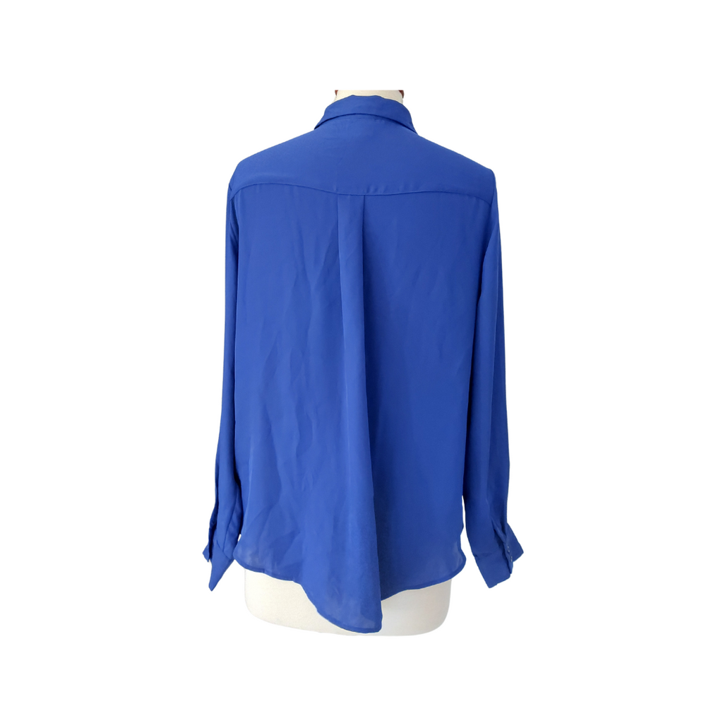 H&M Cobalt Blue Collared Shirt | Pre Loved |