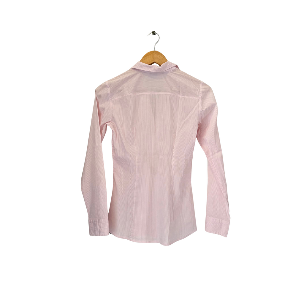 H&M Pink & White Striped Collared Shirt | Gently Used |