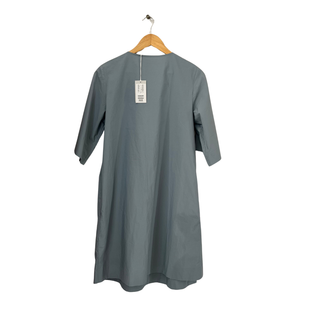 COS Light Grey 100% Cotton Midi Dress | Brand New |