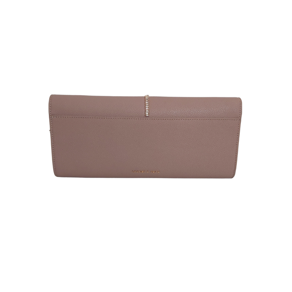 Charles & Keith Pink Embellished Clutch | Brand New |