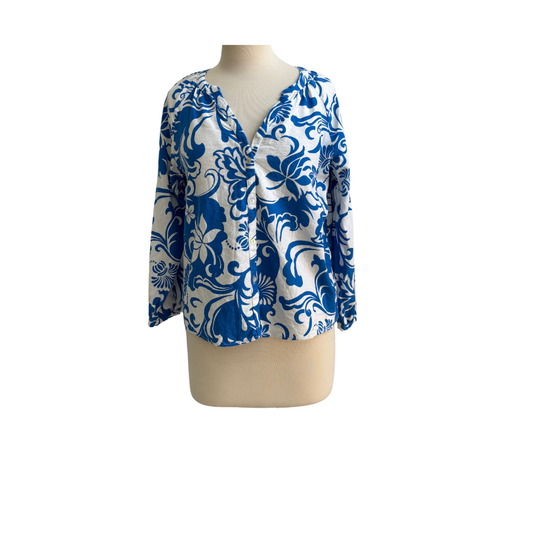 Zara Blue & White Printed Co-ord | Pre Loved |