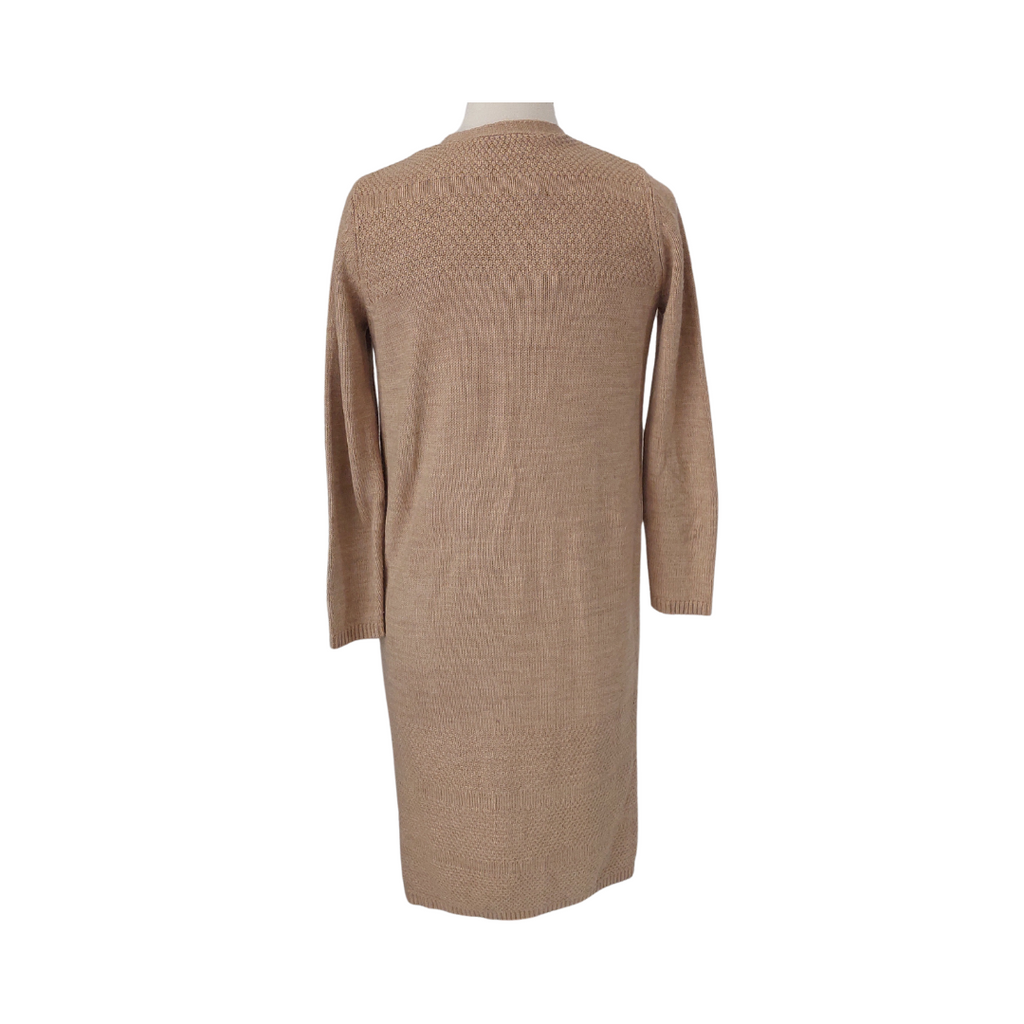 LC Waikiki Beige Knit Long Open Cardigan | Brand New |