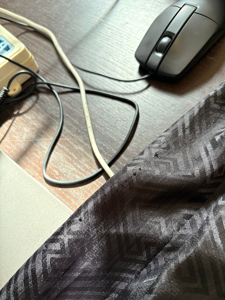 Wardah Saleem Black Silk Embroidered Co-ord Set | Pre Loved |