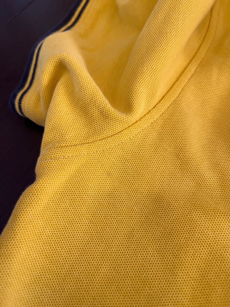 Bossini Men's Yellow Polo Shirt | Pre Loved |