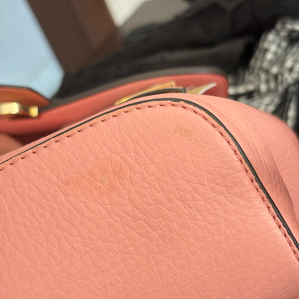 Michael Kors Pale Pink Romy Medium Leather Backpack | Brand New |