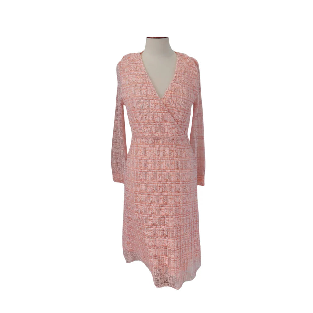 KOTON Peach Net Midi Dress | Gently Used |