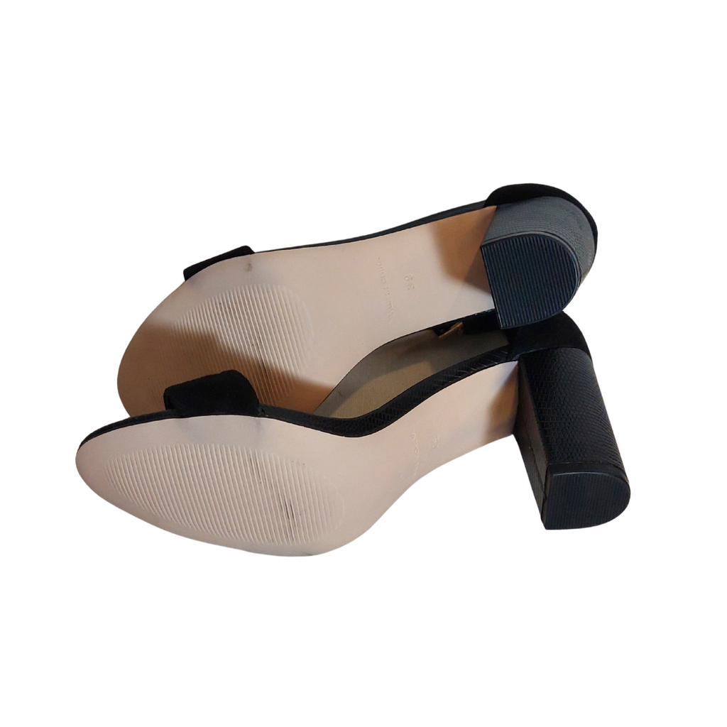 Miss KG Black Suedette Block Heels | Like New |